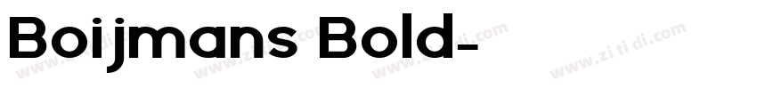 Boijmans Bold字体转换